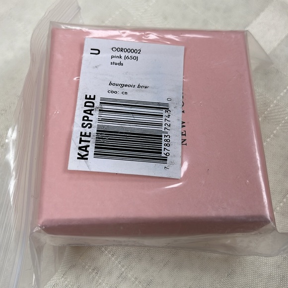 Kate Spade Boxed Bourgeois Bow Pink Studs - Picture 4 of 7